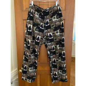 Great Outdoors Fleece Pajama Lounge Pants‎ Men Large 36/38 Elastic Waist PJs